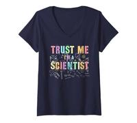Femme Cool, Fais-Moi Confiance, Je suis Un Scientifique, Professeur de l'équipe de biologie, apprends T-Shirt avec Col en V