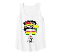 Femme Cool Ghanéen Café Mama Mommy Girl Lady Ghana Drapeau Graphique Débardeur