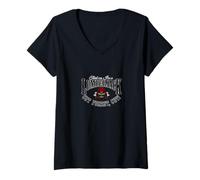 Femme Cool Lumberjack Skull- Trust Me I’m a Lumberjack Cut Forest T-Shirt avec Col en V