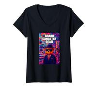 Femme Cool Original Old School 80's 90's Old Stuff Things Graphic T-Shirt avec Col en V
