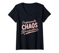 Femme Coordonnatrice Professionnelle du Chaos Meilleur Patron Cadeau Maman T-Shirt avec Col en V