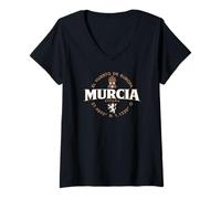 Femme Coordonnées 2C de l'étiquette Murcia Espagne T-Shirt avec Col en V