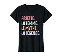 Femme Copine Humour Cadeau Personnalisé Prénom Arlette T-Shirt
