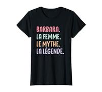 Femme Copine Humour Cadeau Personnalisé Prénom Barbara T-Shirt
