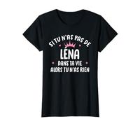 Femme Copine Humour Cadeau Personnalisé Prénom Léna T-Shirt