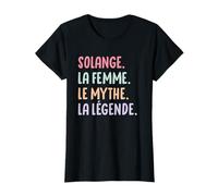 Femme Copine Humour Cadeau Personnalisé Prénom Solange T-Shirt