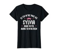 Femme Copine Humour Cadeau Personnalisé Prénom Sylvia T-Shirt