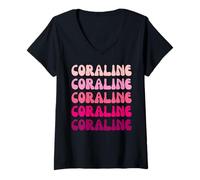 Femme Coraline T-Shirt avec Col en V