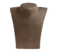 Femme corde Mannequin buste bijoux présentoir étagère support collier buste support(Coffee)