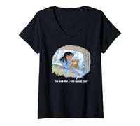 Femme Corduroy A Very Special Bear Illustrated Children's Book T-Shirt avec Col en V