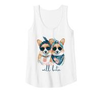 Femme Corgi Dogs Sweet Will Bite Savage Cheeky Cute Humour Débardeur