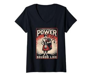 Femme Cornemuse Cornemuses This is What Power Sounds Like T-Shirt avec Col en V