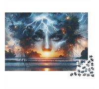 Femme Cosmique 1000 Pièces Puzzle pour Adultes Carton Résistant Anti-Stress Difficile pour Experts sans Reflets sans Défaut 70x50cm/1000pcs
