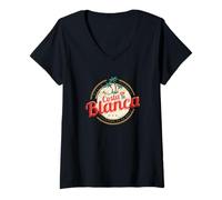 Femme Costa Blanca Vintage Alicante Espagne Souvenir Les Vacances T-Shirt avec Col en V