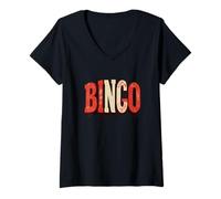 Femme Costume de Bingo Cool pour garçons et Filles T-Shirt avec Col en V
