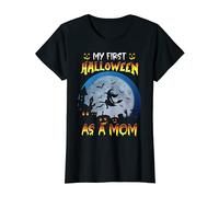 Femme Costume de citrouille pour Halloween « My First Halloween As A Mom » T-Shirt