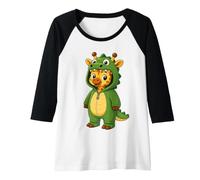 Femme Costume de Girafe en Crocodile pour Filles et Enfants Manche Raglan
