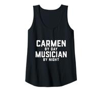 Femme Costume de Musicien de Carmen Gen Z Millennial Music Chanson de Carmen Débardeur