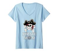 Femme Costume de pirate pour maman T-Shirt avec Col en V