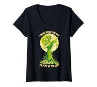 Femme Costume d'halloween de Jardinier avec Inscription « You re Never Too Old Zombie Hand » T-Shirt avec Col en V