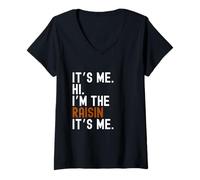 Femme Costume d'halloween Paresseux It's Me Hi I'm The Raisin T-Shirt avec Col en V
