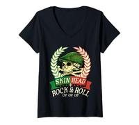 Femme Costume Oioioi Skinheads Skinheads T-Shirt avec Col en V
