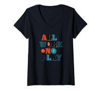Femme Costume Pretty All Work No Play Look T-Shirt avec Col en V