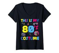 Femme Costume rétro « This is My 80s » de Boombox Rubiks pour Hommes, Femmes, Enfants T-Shirt avec Col en V