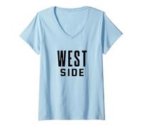 Femme Côté ouest T-Shirt avec Col en V