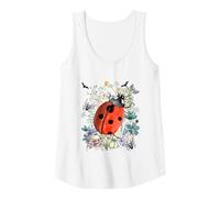 Femme Cottagecore Aquarelle Ladybug Halloween Summerween Débardeur