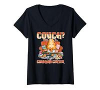 Femme Couch? i Call it Command Center T-Shirt avec Col en V