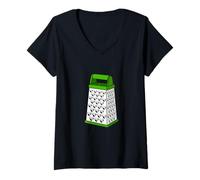 Femme Couleur Verte Love-Hurts Green Graphic T-Shirt avec Col en V