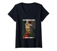 Femme Count Vlad Tepes Rend la Transylvanie géniale à Nouveau Dracula T-Shirt avec Col en V
