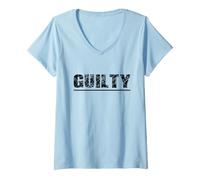 Femme Coupable T-Shirt avec Col en V