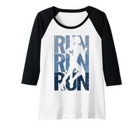 Femme Coureurs de Marathon Vintage Manche Raglan