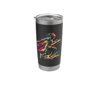 Femme coureuse Passionnée de course à pied pour les filles Gobelet isotherme en acier inoxydable double paroi