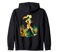 Femme coureuse Style cartoon Amoureuse de la course à pied Sweat à Capuche