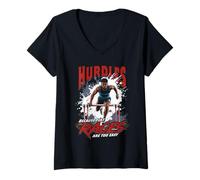 Femme Courses De Haies Hurdles Because Flat Races Are Too Easy T-Shirt avec Col en V