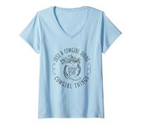 Femme Cowgirl Things Country Western Women Maman Mother T-Shirt avec Col en V