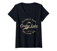 Femme Crater Lake National Park | Oregon T-Shirt avec Col en V