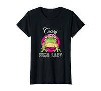 Femme Crazy Frog Lady Lover Vêtements pour les amateurs de grenouilles T-Shirt