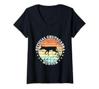 Femme créatures mythologiques Officail Chupacabra Chasseur T-Shirt avec Col en V