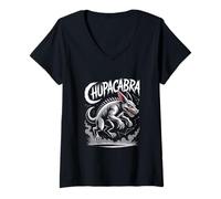 Femme créatures mythologiques Officail Chupacabra Chasseur T-Shirt avec Col en V