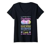 Femme Crochet Amusant - Être Un Crochet n'est Pas Un Accident T-Shirt avec Col en V