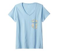 Femme Croix chrétienne Jean 3 16 versets bibliques Filles et Femmes T-Shirt avec Col en V