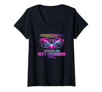 Femme CROWDSURFING Through The Best Weekend Ever T-Shirt avec Col en V