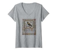 Femme Crows Before Bros Soutenez Votre Murder Crow Local T-Shirt avec Col en V
