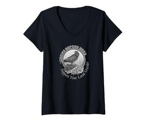 Femme Crows Before Bros soutient Votre Meurtre Local T-Shirt avec Col en V
