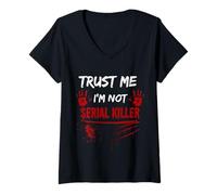 Femme Croyez-Moi, Je ne suis Pas Un Tueur en série T-Shirt avec Col en V