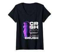 Femme Crush Greek Sculpture - Aesthetic Edgy Streetwear T-Shirt avec Col en V